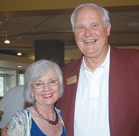 Sports Crusaders Founder Bobby Shows and his wife, Jane, pose during the organization\'s 20th anniversary celebration May 31 at First Baptist Church of Raytown, Mo.