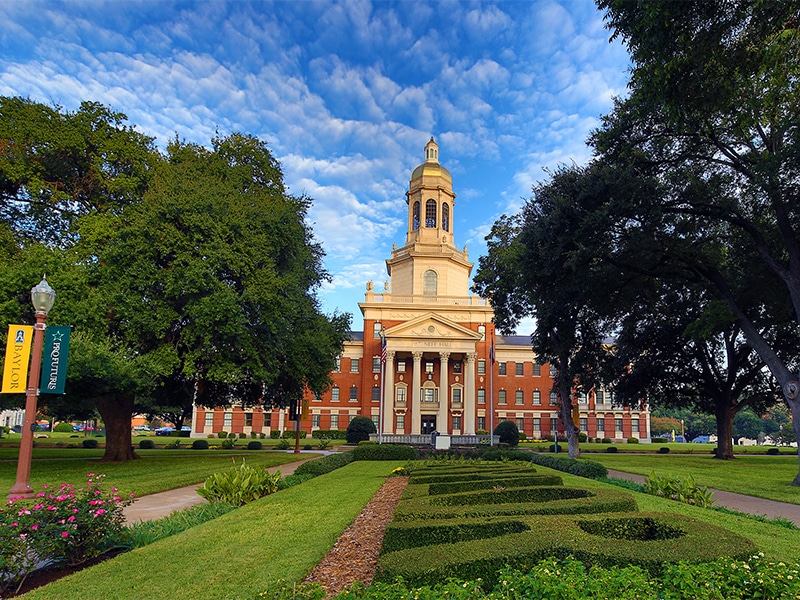 Linda Livingstone moved into the president’s office at Baylor University’s Pat Neff Hall this month. Photo courtesy of Baylor University/Matthew Minard