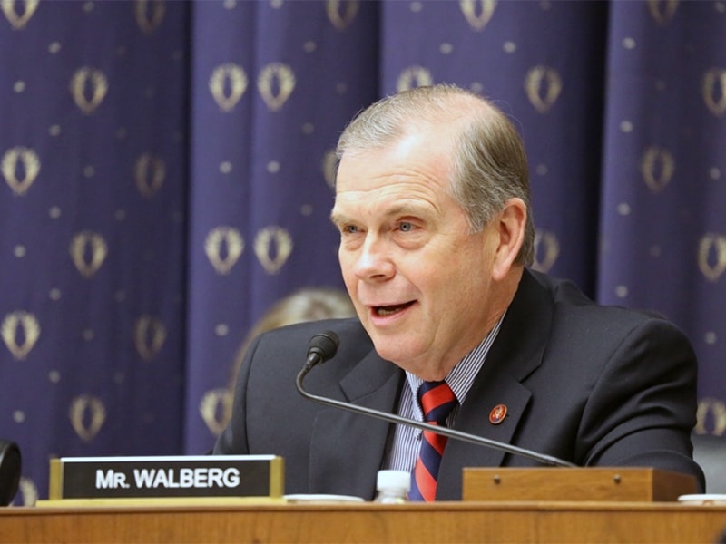 U.S. Rep. Tim Walberg, R-Mich., has questioned the existence of climate change. Photo courtesy of walberg.house.gov