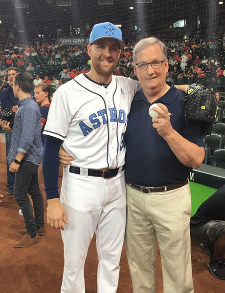 Scott McHugh, father of Houston Astros pitcher Collin McHugh, says having his son in the World Series "is still surreal to us." Photo courtesy of Scott and Teresa McHugh