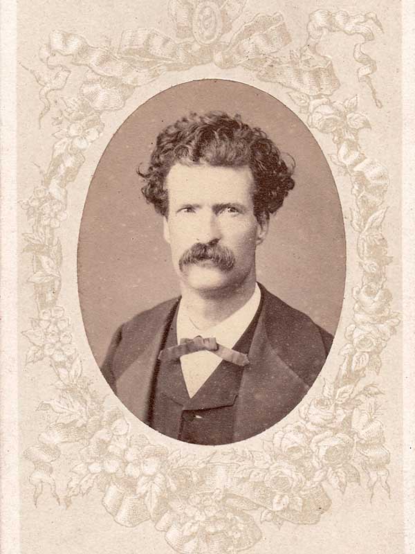 Portrait of Mark Twain taken in Istanbul in 1867, during his historic trip.