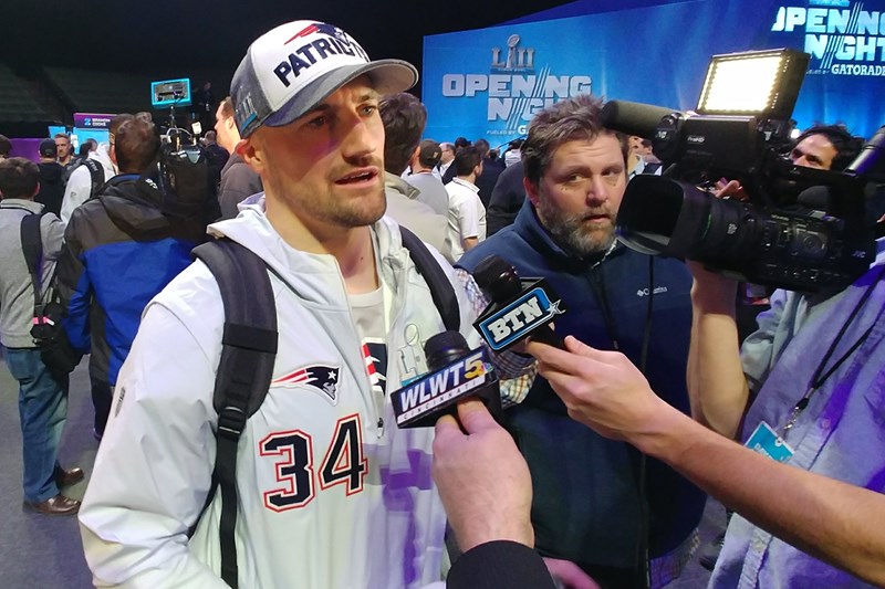 BP Rex Burkhead media day