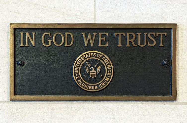 U.S. Capitol ‘In God We Trust’ plaque. USCapitol