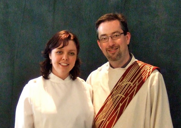 The Revs. Eilidh Lowery and Jeff Lowery are a married couple who are co-founders of the Sellwood Faith Community, an experimental church in Southeast Portland, Oregon. She is a pastor and he is a deacon who directs its missions projects. Photo courtesy of Eilidh Lowery