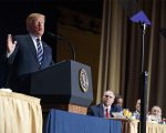 President Trump speaks during the National Prayer Breakfast, Thursday, Feb. 8, 2018, in Washington, with Steve Scalise at right. (AP Photo: Evan Vucci)