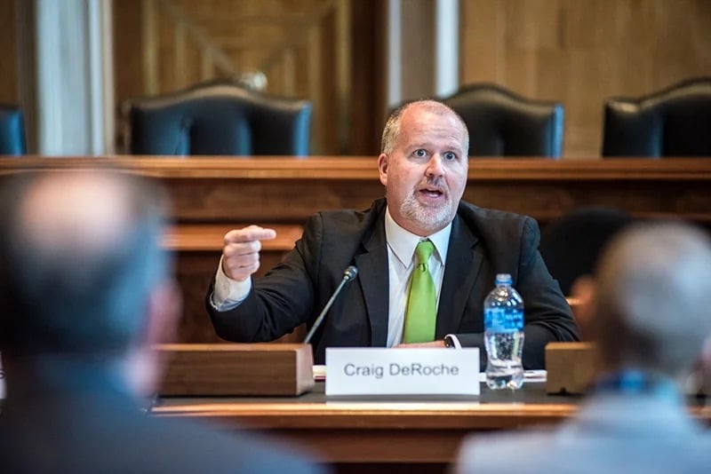 Craig DeRoche, of Prison Fellowship, speaks during a congressional briefing on the Prison Rape Elimination Act on March 19, 2018. Photo courtesy of Prison Fellowship