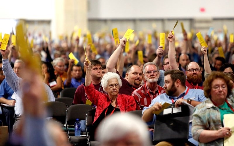 Messengers voted on 20 motions and 16 resolutions at the 2018 SBC Annual Meeting in Dallas. Photo by Van Payne