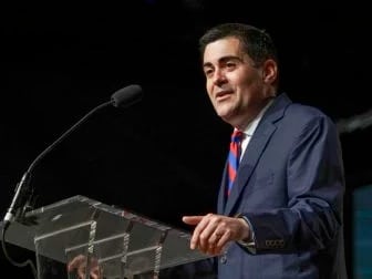 Russell Moore speaks during the annual meeting of the Southern Baptist Convention on June 15, 2016 in St. Louis. Photo by Adam Covington via Baptist Press