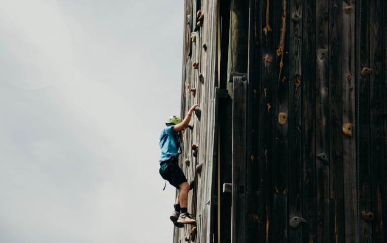 Campers get a chance to try new activities that challenge them and give them courage to face obstacles back home. Photo courtesy Word of Life Camp