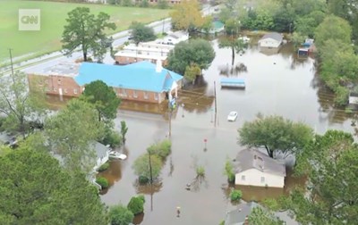 BP Hurricane Florence rising flood waters