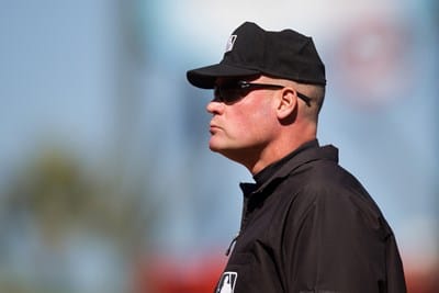 "It's been amazing," World Series umpire crew chief Ted Barrett says of ministry. "The transformation of guys who God's brought out of addictions. He's broken chains. He's restored marriages." Photo courtesy of Major League Baseball