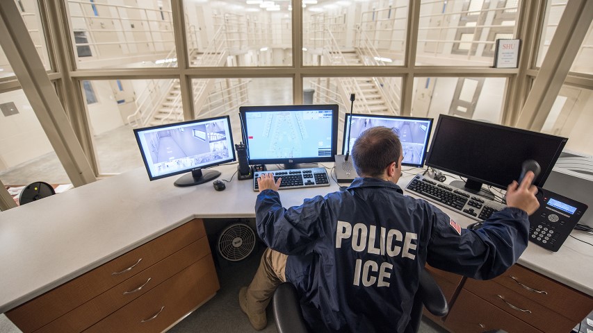 An ICE employee can monitor activity at the Batavia-Buffalo Federal Detention Facility in western New York. Photo by Josh Denmark/DHS/Creative Commons