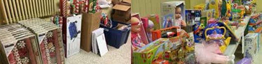 Second Baptist Church in Liberty, Mo., works with those referred to the church and provides festive music and free childcare while parents purchase donated gifts. In, 2017, 86 families and 250 children were served, with more expected in 2018. (Pictures submitted)