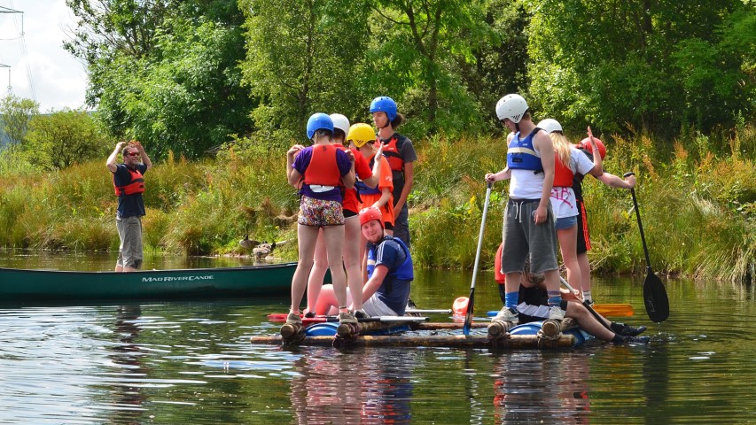 Youths participate in water activities at a summer camp. Photo courtesy of Creative Commons