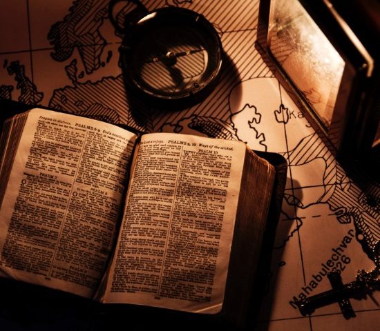 Bible on map