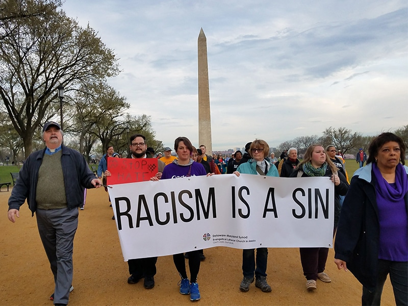 anti-racist banner