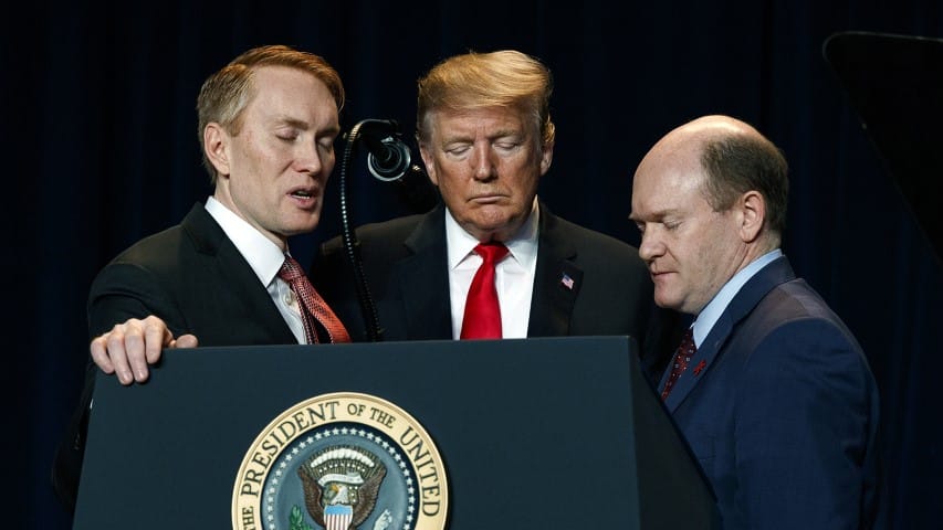 Lankford, Trump and Coons