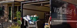 World Relief moving truck