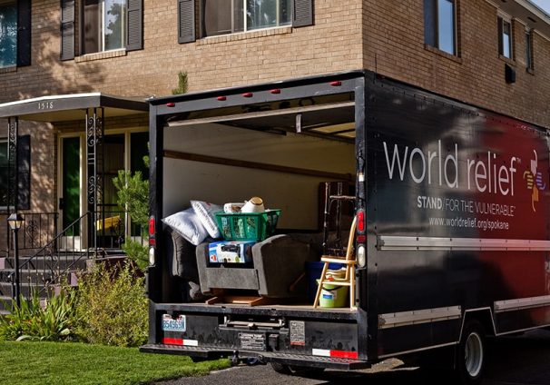 World Relief moving truck