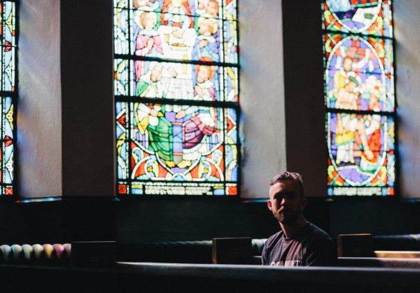 man in church