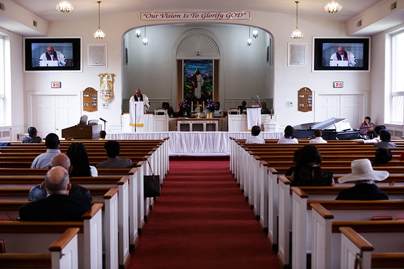 preaching to a smaller congregation.
