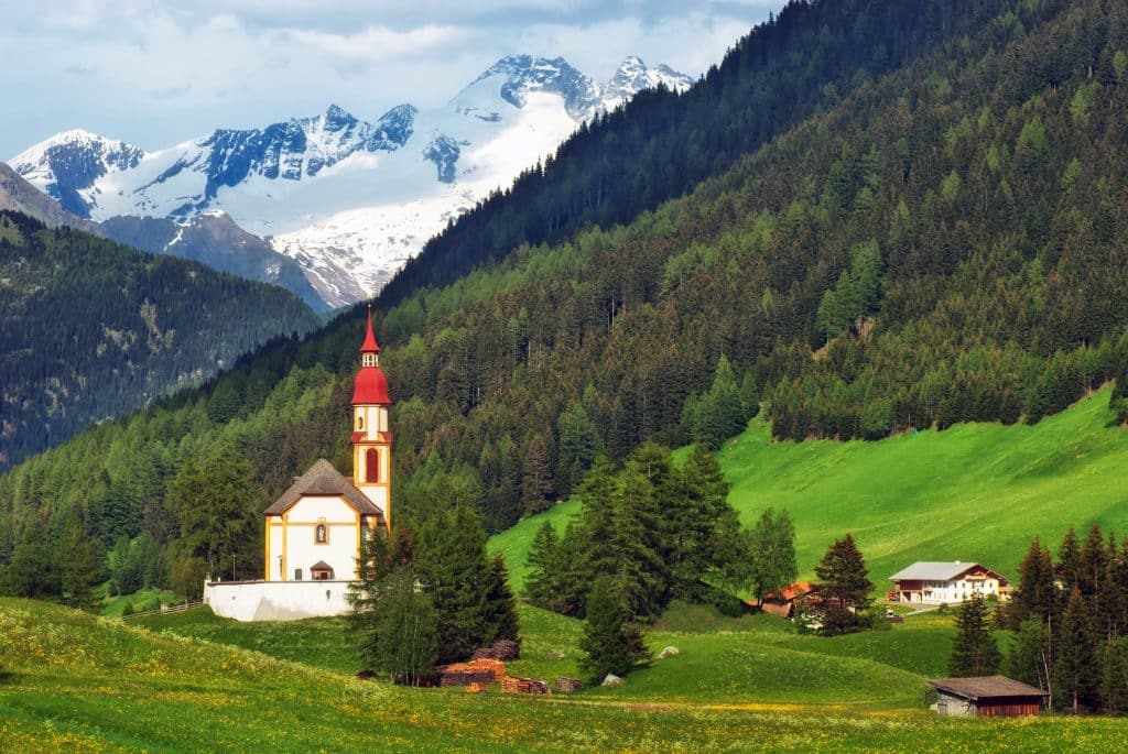 church in the Austrian countryside