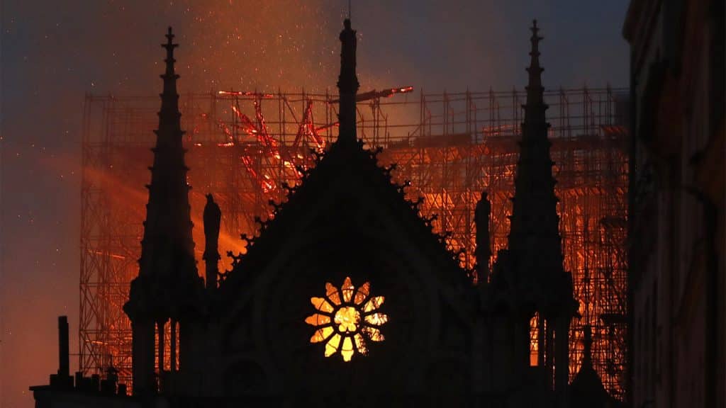 Notre Dame Cathedral burns