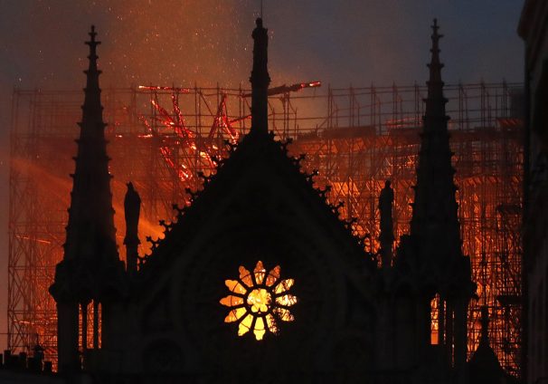 Notre Dame Cathedral burns