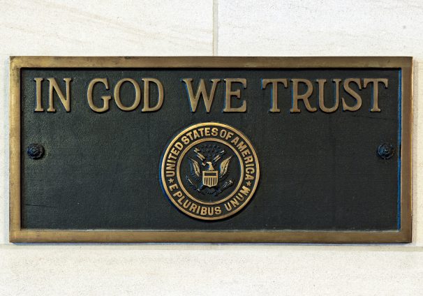 In God We Trust plaque