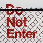 do not enter