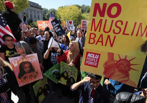 rally against Muslim ban