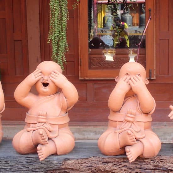 Child buddha garden statues