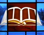 Bible in stained glass