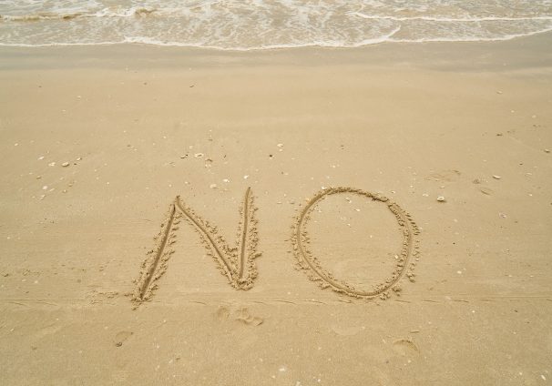 NO on sand