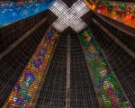 stained glass roof