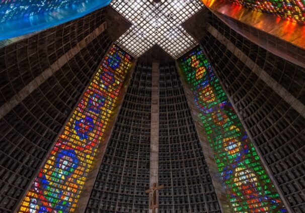 stained glass roof
