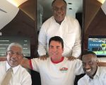 John Schnatter, Ray Belton, Samuel Tolbert, and Kevin Cosby