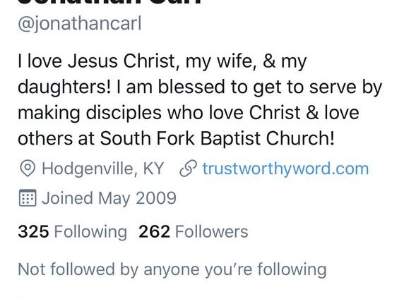 Jonathan Carl Twitter account