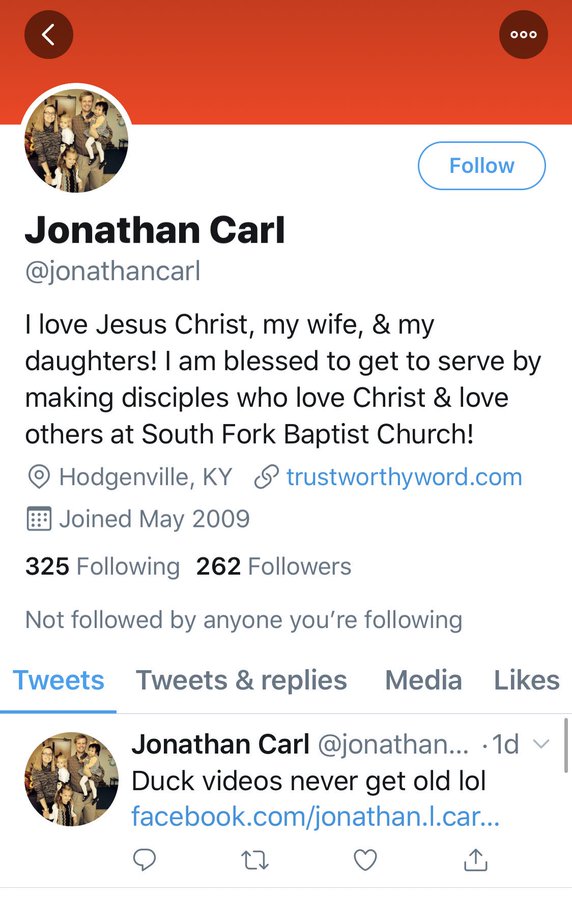 Jonathan Carl Twitter account