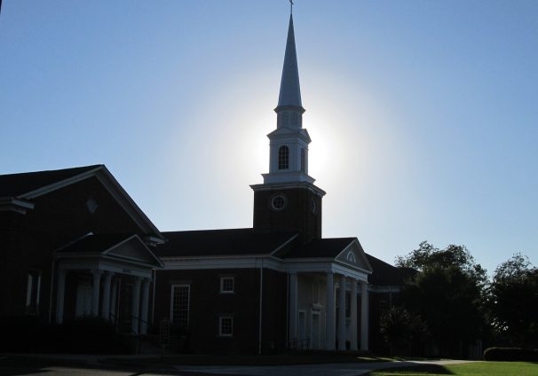 church steeple silhouette