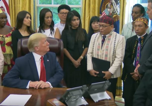 Hkalam Samson and Donald Trump