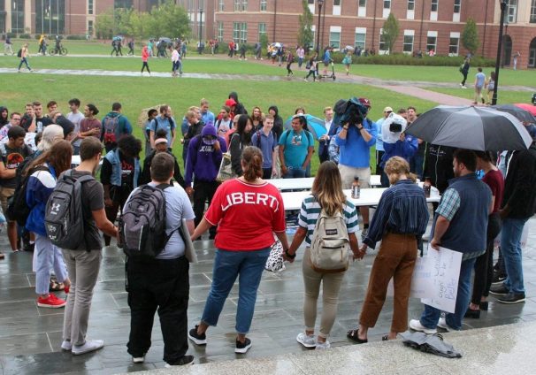 circle of Liberty U. students