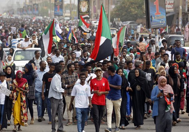 Sudanese protesters