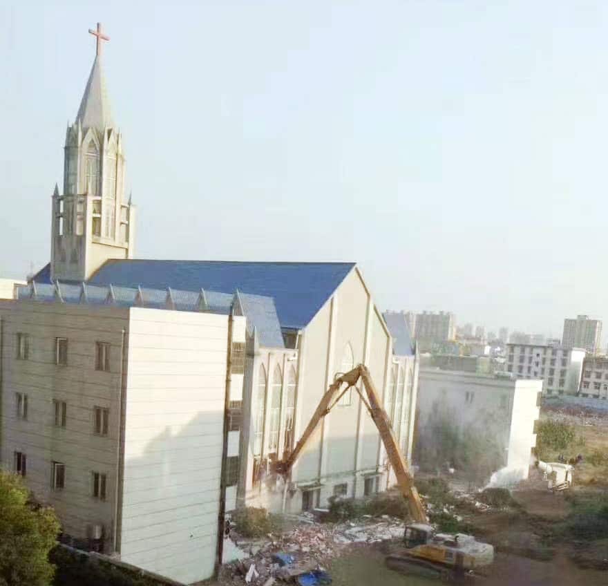 Christian church demolition in China