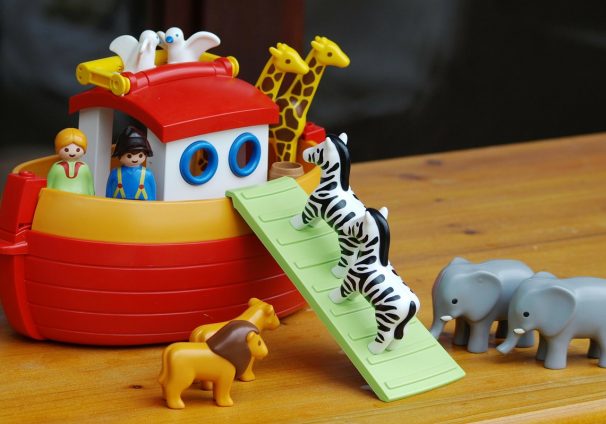 toy ark and animals
