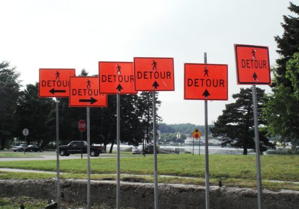detour signs