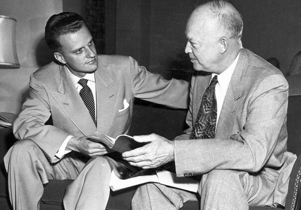 Bill Graham and President Dwight Eisenhower