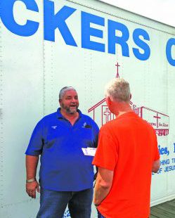 Bill Blackmon with man