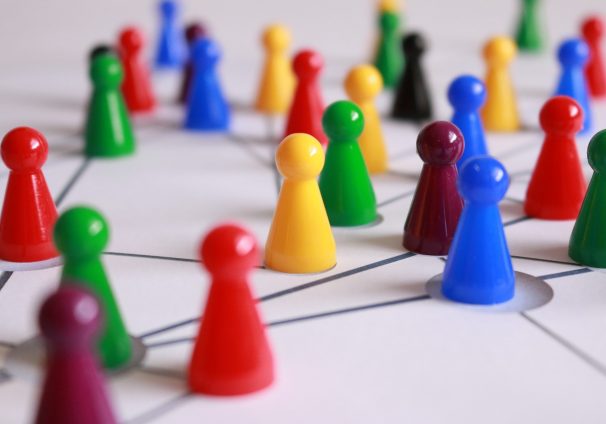 toy pieces interacting