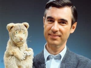 Fred Rogers with Daniel Tiger